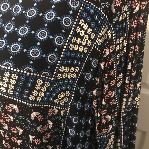 Loft midi shift dress floral patchwork size 24 - Picture 3 of 3